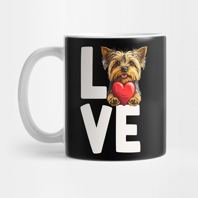 Love Yorkshire Terrier by The Jumping Cart